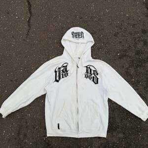 Vintage Vans Y2K Gothic Lettering Embroidered Zip-Up Hoodie